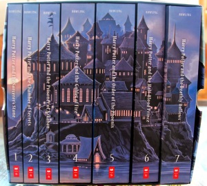 Harry potter spines 15th anniversary book cover